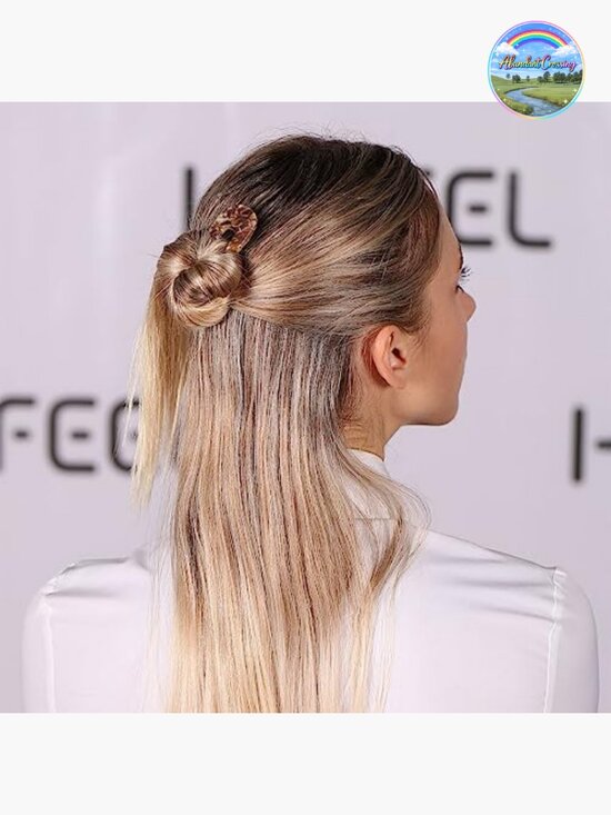 U Shape Hair Forks 2 Prong Bun Twist Chignon Stick Clips 3 Pcs main image 3